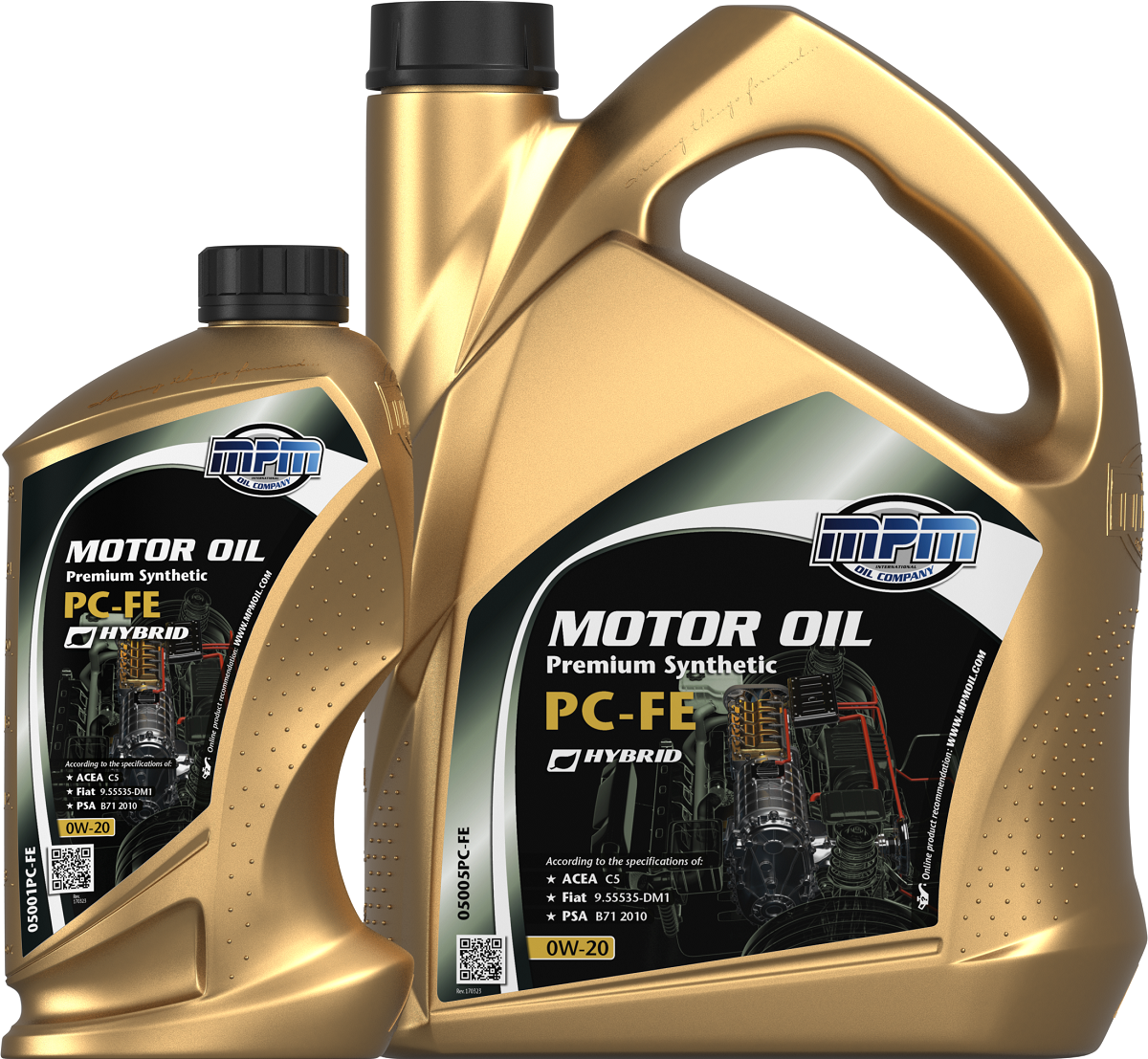 MPM Oil Motoröl 0W20 Premium Synthetic RC - 5 Liter für Honda